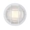 Westinghouse Fixture Wall Outdoor LED Dimmable 12W Round Sconce, Textured White White Glass 6113900 - alternate 1